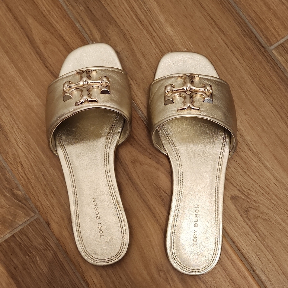 Tory Burch Gold Metallic Sandals